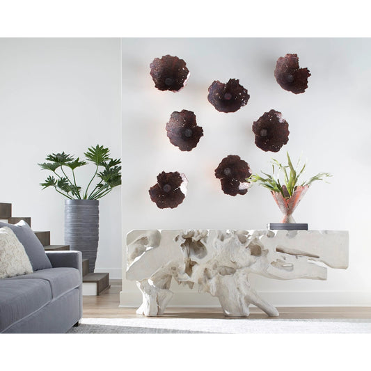 Splash Bowl by Phillips Collection in brown and copper. Made from resin in a modern style.