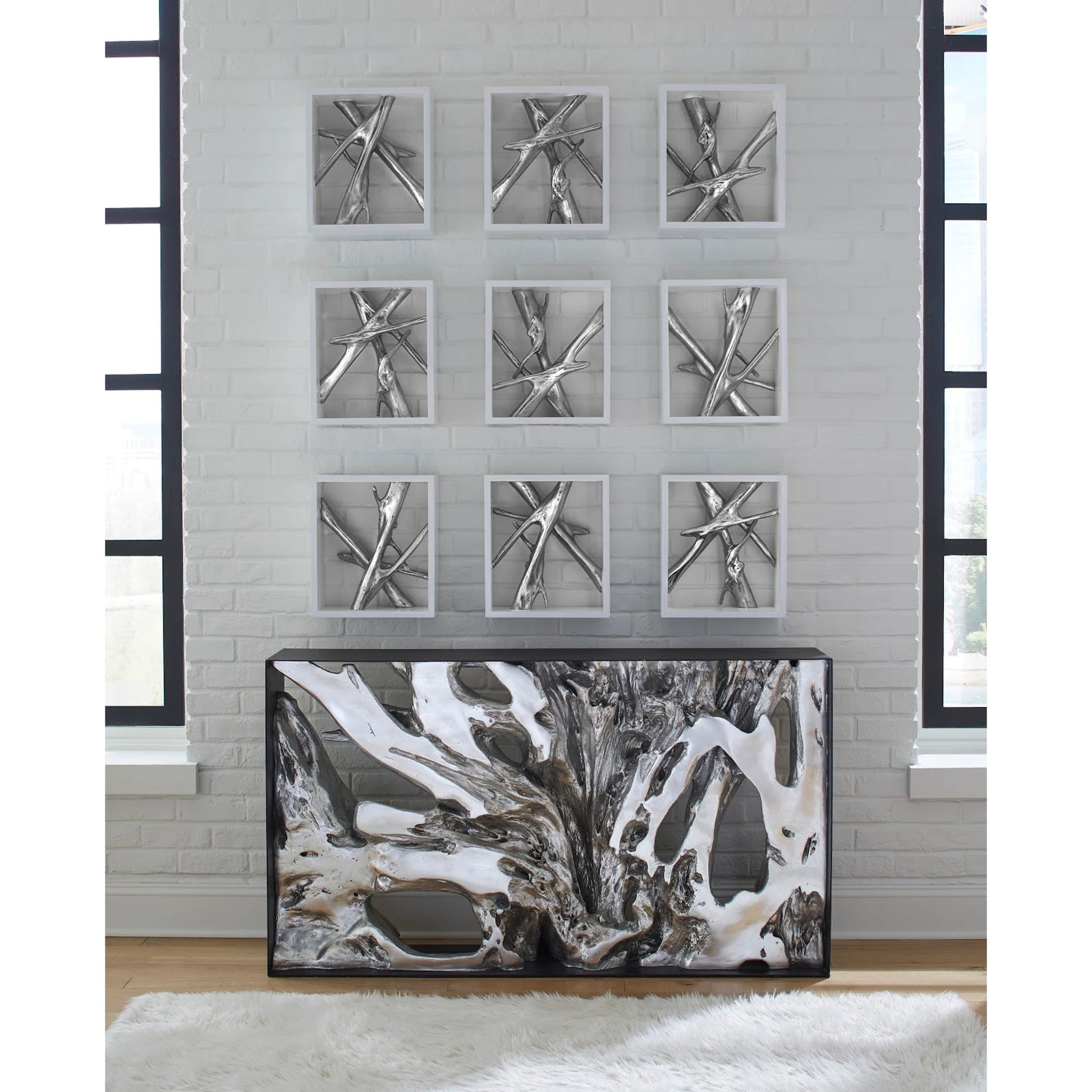 Cast Root Console Table by Phillips Collection. Made from unique in a coastal style.