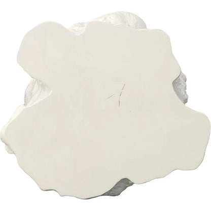 Log White Side Table by Phillips Collection in white and gel coat. Made from resin composite in a eclectic & global style.