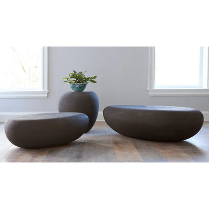 River Stone Side Table by Phillips Collection. Made from unique in a eclectic & global style.