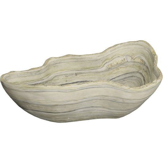 Cast Gray Onyx Bowl by Phillips Collection in gray. Made from resin in a rustic style.
