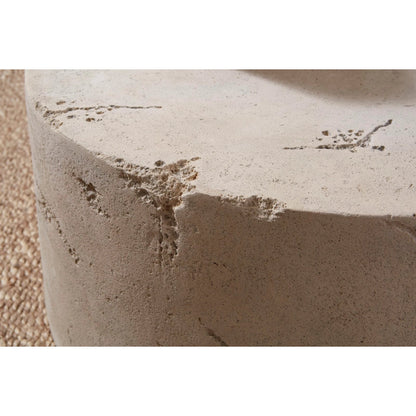 Formation Coffee Table by Phillips Collection in off white and roman stone. Made from resin composite in a modern style.