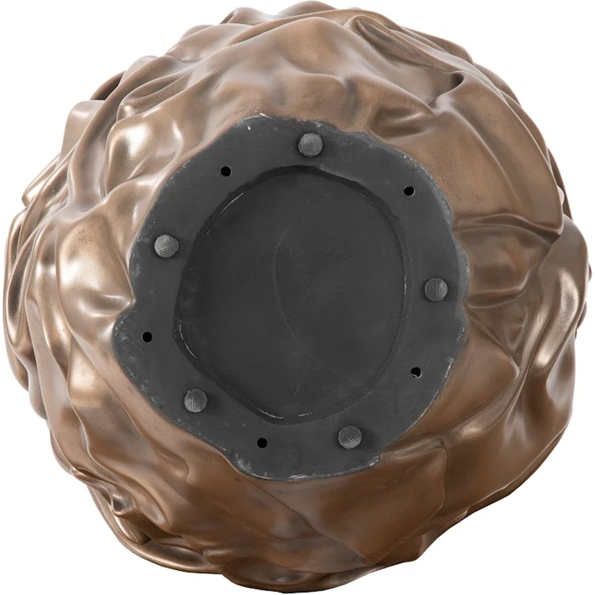 Drape Planter, Polished Bronze by Phillips Collection in polished bronze. Made from resin in a modern style.