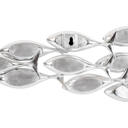 Silver School of Fish Wall Art by Phillips Collection in silver and silver leaf. Made from resin in a modern style.
