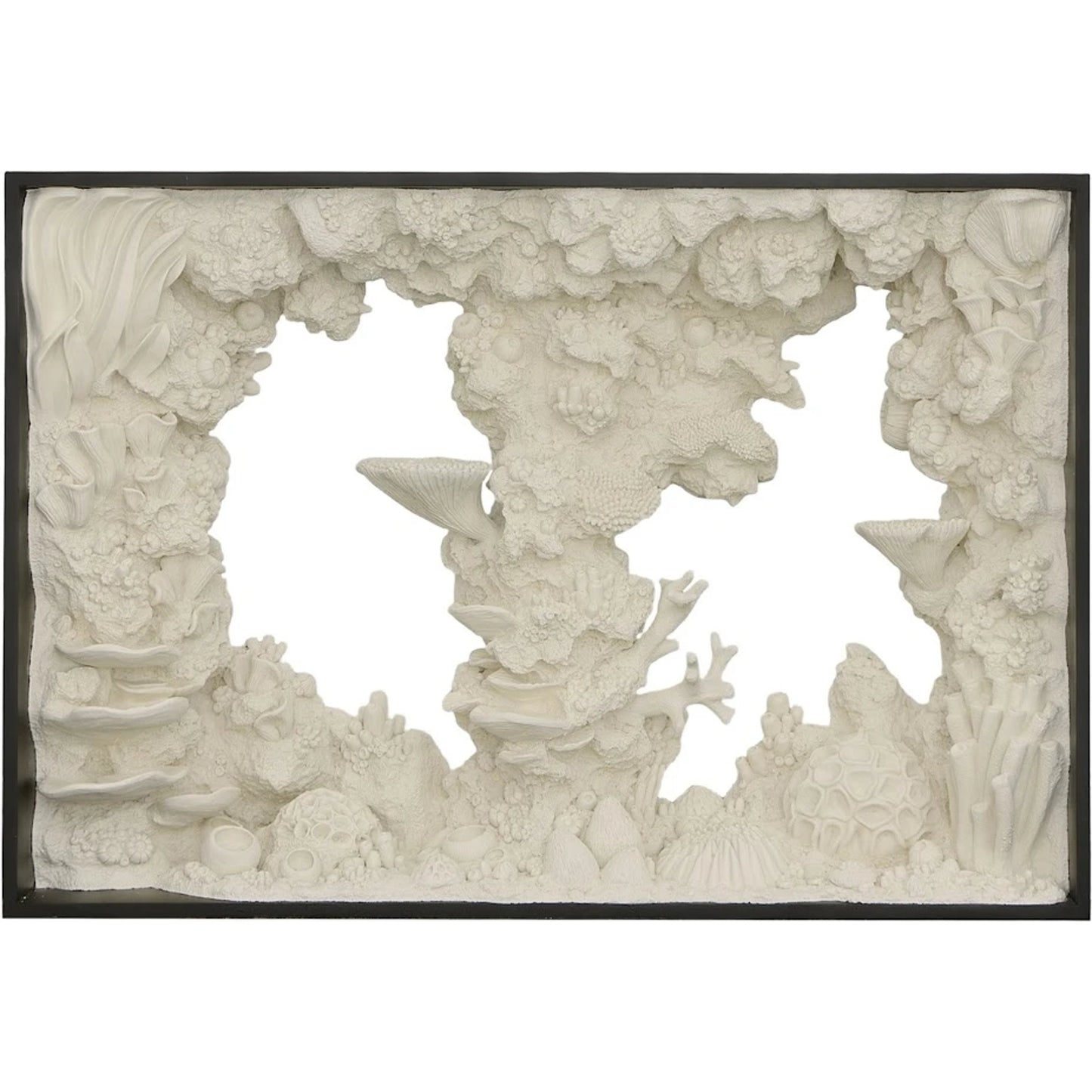 002 SI-1944929 | Primary Silo | Reef Framed Console by Phillips Collection in off white. Made from resin metal, iron in a rustic style.