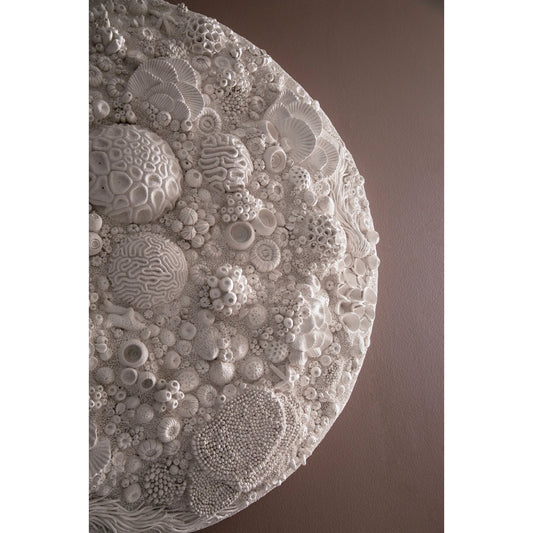 Coral Reef Wall Art II by Phillips Collection in off white. Made from resin in a coastal style.