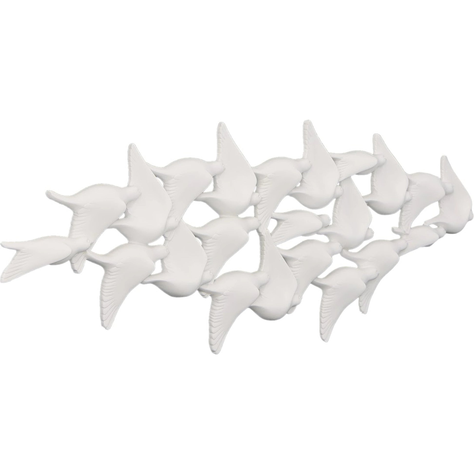 Flock of Birds Wall Art by Phillips Collection in matte lacquer. Made from resin in a modern style.