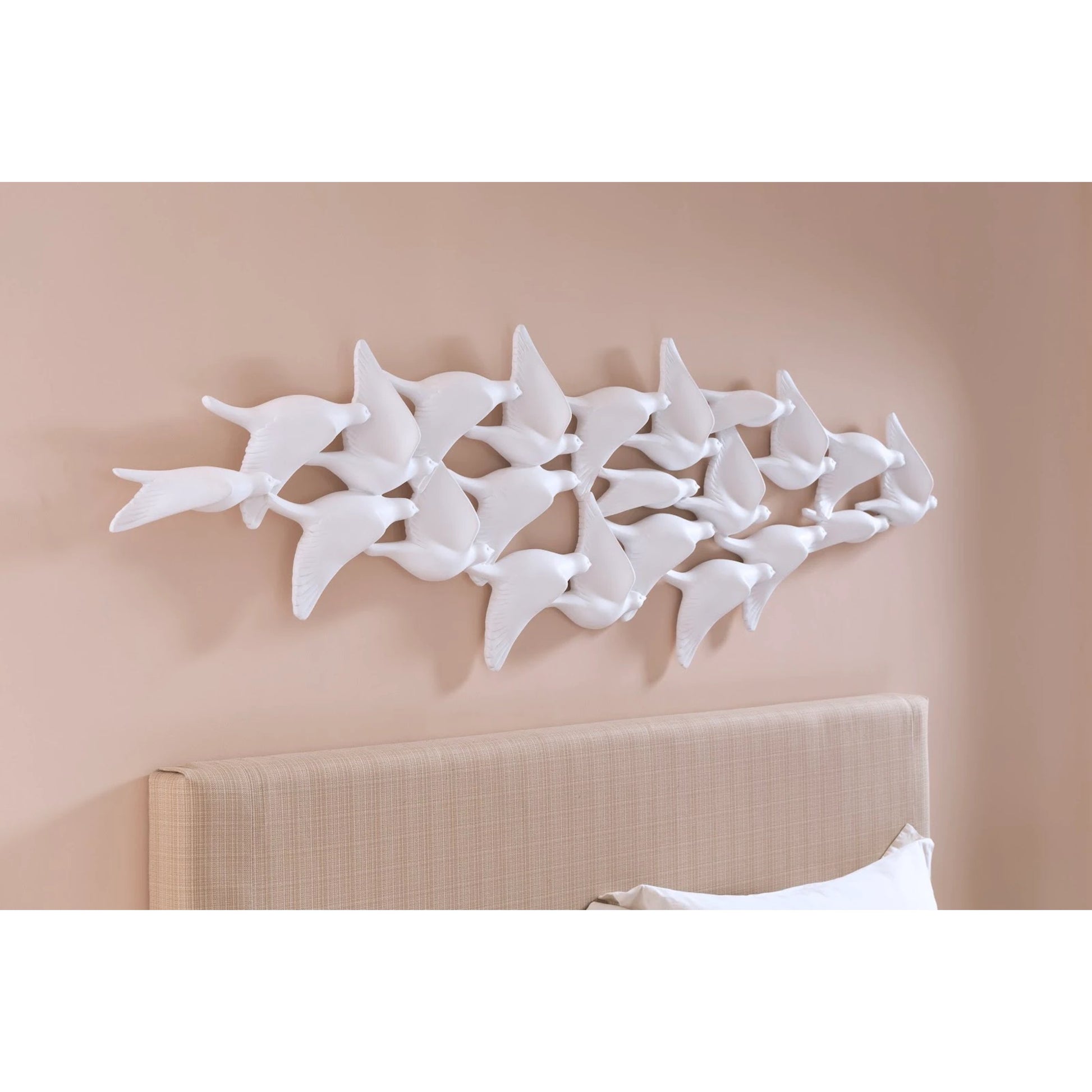 Flock of Birds Wall Art by Phillips Collection in matte lacquer. Made from resin in a modern style.
