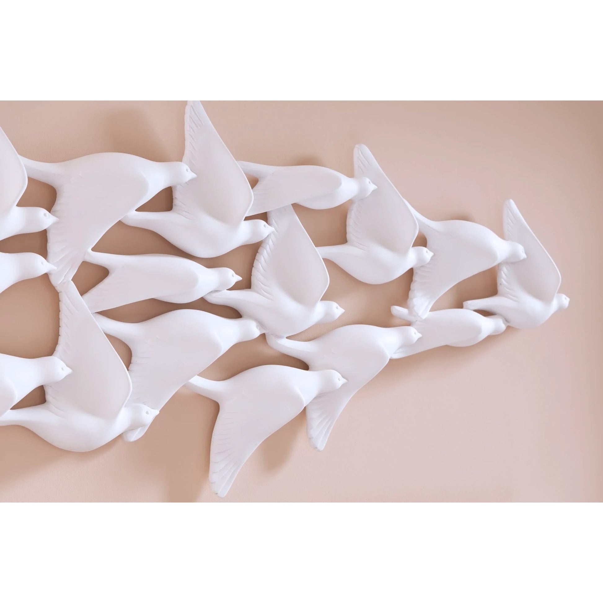 Flock of Birds Wall Art by Phillips Collection in matte lacquer. Made from resin in a modern style.