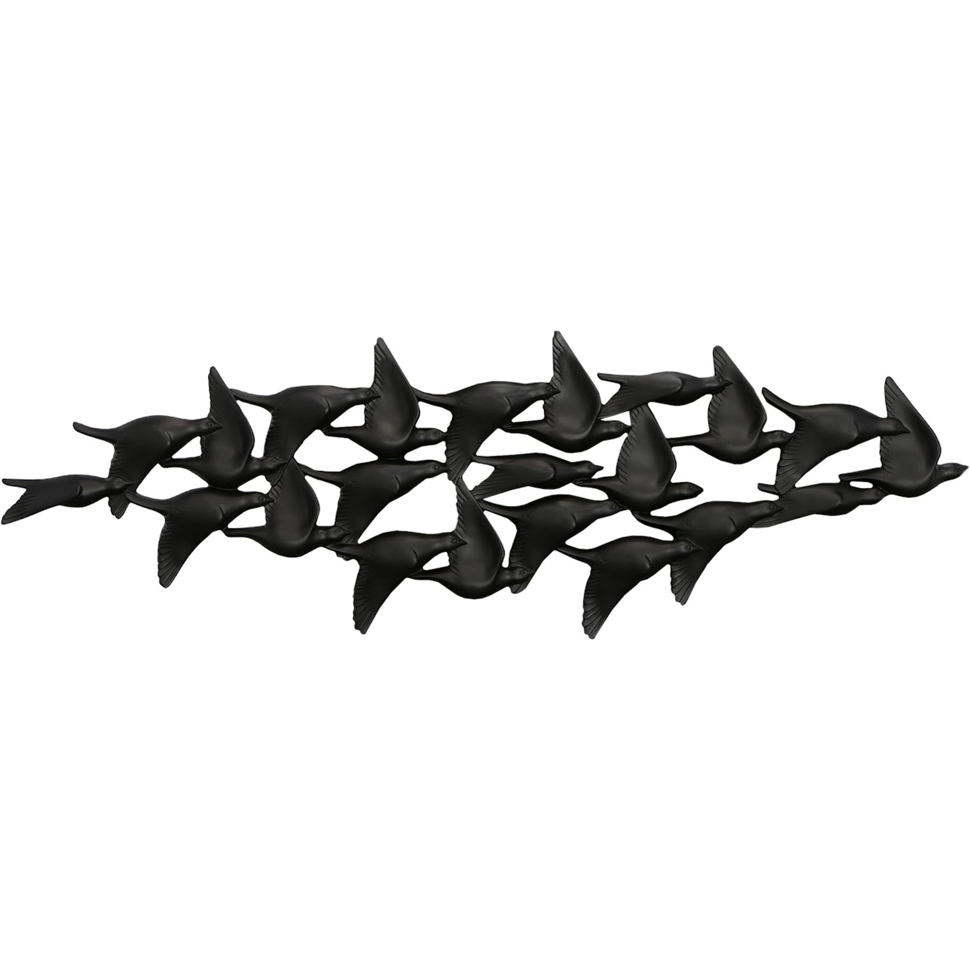 Flock of Birds Wall Art by Phillips Collection in matte lacquer. Made from resin in a modern style.