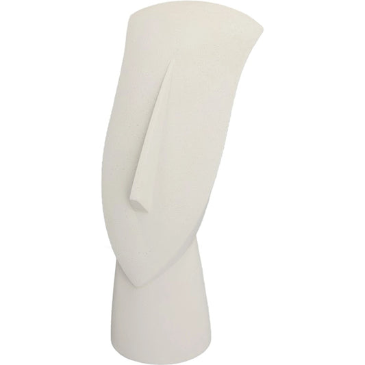 Cycladic Head, Sculpture, Classic, White Stone by Phillips Collection in off white and white stone. Made from resin in a modern style.