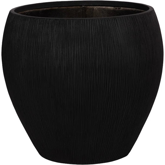 Filament Planter by Phillips Collection in black. Made from resin composite in a modern style.