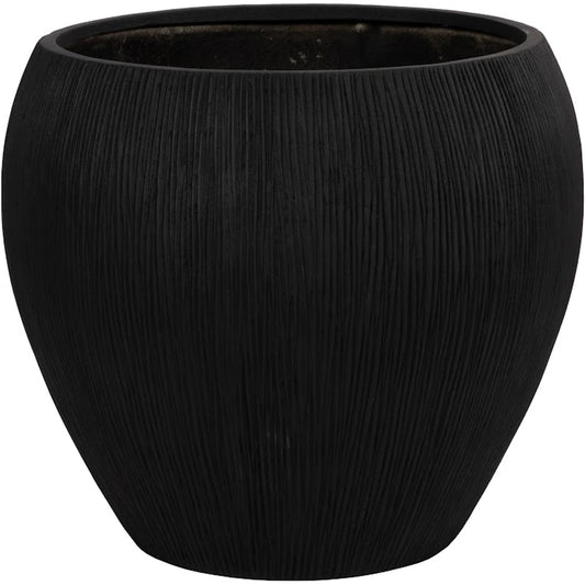 Filament Planter by Phillips Collection in black. Made from resin composite in a modern style.