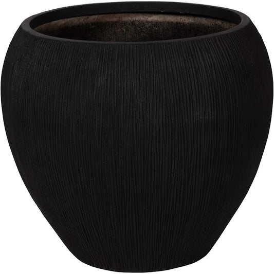 Filament Planter by Phillips Collection in black. Made from resin composite in a modern style.