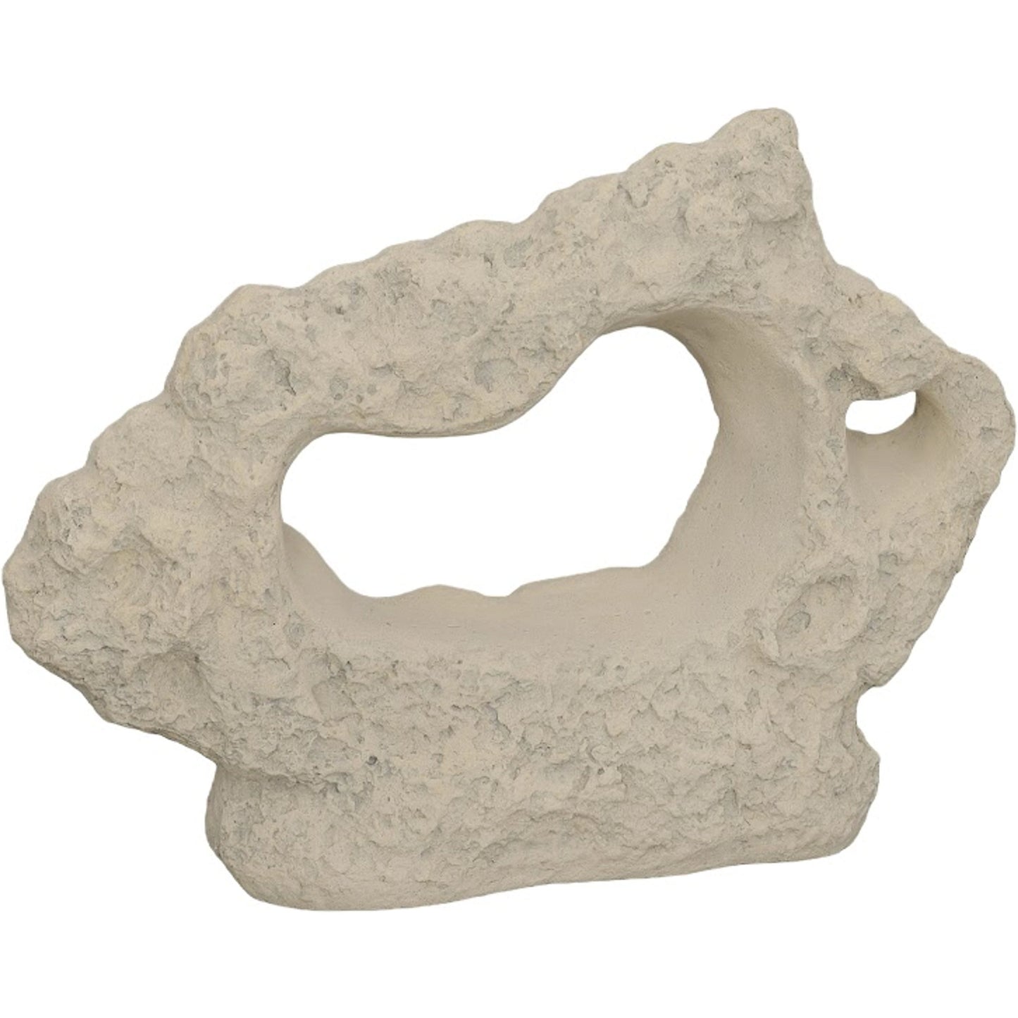 001 SI-2065425 | Primary Silo | Cast Stone Table Top Sculpture Wide, Roman Stone by Phillips Collection in off white and roman stone. Made from resin in a rustic style.