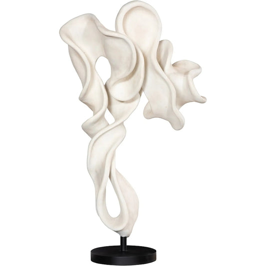 Cast Dancing Sculpture Tendu by Phillips Collection in white, black. Made from resin metal in a unique style.