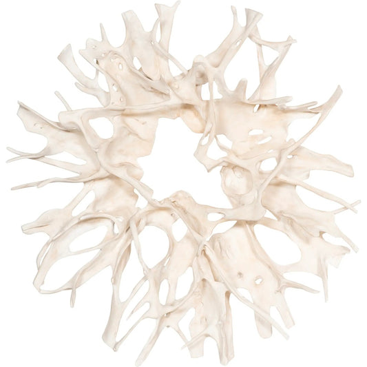 Cast Root Wall Decor by Phillips Collection in gold leaf. Made from resin in a unique style.