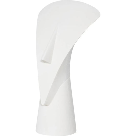 Cycladic Triangle Head Sculpture by Phillips Collection in white stone. Made from resin in a modern style.