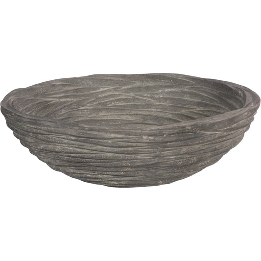 Waves Large Bowl by Phillips Collection in gray. Made from resin composite in a eclectic & global style.