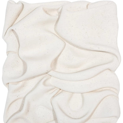 Drape Wall Art, White Stone by Phillips Collection in white and white stone. Made from resin, stone composite in a modern style.