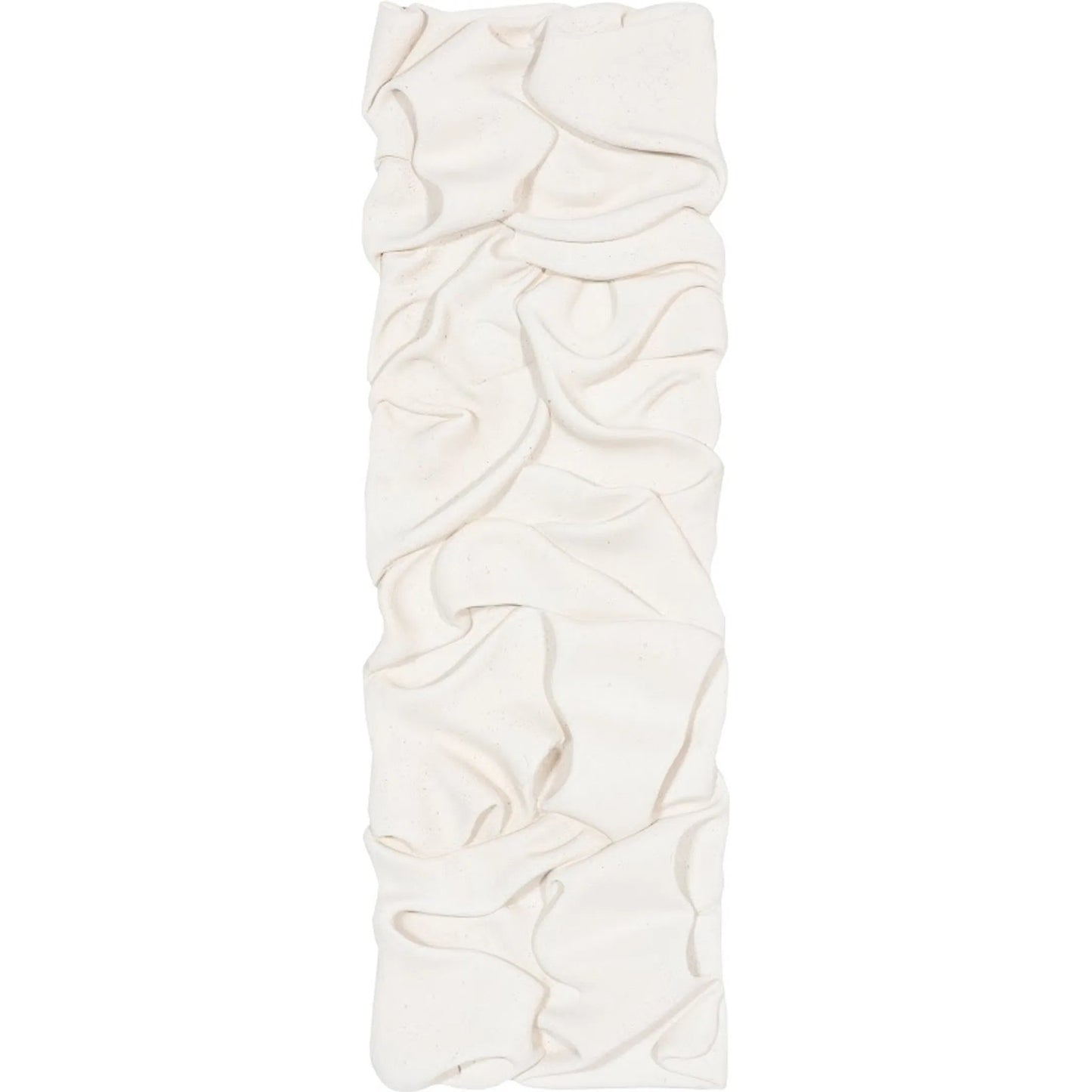 008 SI-2299705 | Primary Silo | Drape Wall Art, White Stone by Phillips Collection in white and white stone. Made from resin, stone composite in a modern style.