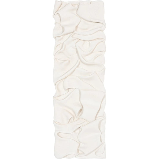 Drape Wall Art, White Stone by Phillips Collection in white and white stone. Made from resin, stone composite in a modern style.