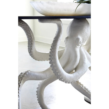 Octo Framed Console Table Wood Frame by Phillips Collection in white, black. Made from resin wood in a coastal style.