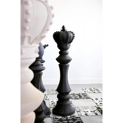 King Chess Sculpture Cast Stone by Phillips Collection. Made from unique in a transitional style.