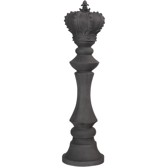 King Chess Sculpture Cast Stone by Phillips Collection. Made from unique in a transitional style.