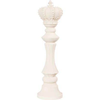 King Chess Sculpture Cast Stone by Phillips Collection. Made from unique in a transitional style.