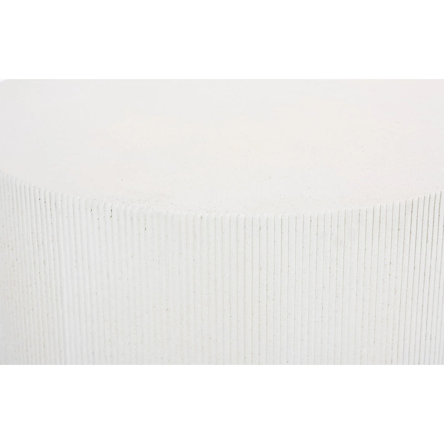 004 SI-2299721 | Closeup | Groovy Coffee Table by Phillips Collection in white stone. Made from resin in a transitional style.