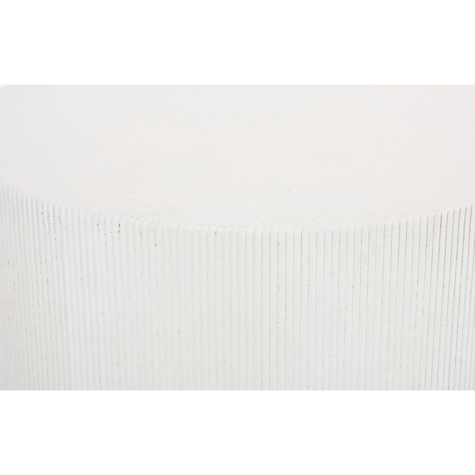 Groovy Coffee Table by Phillips Collection in white stone. Made from resin in a transitional style.
