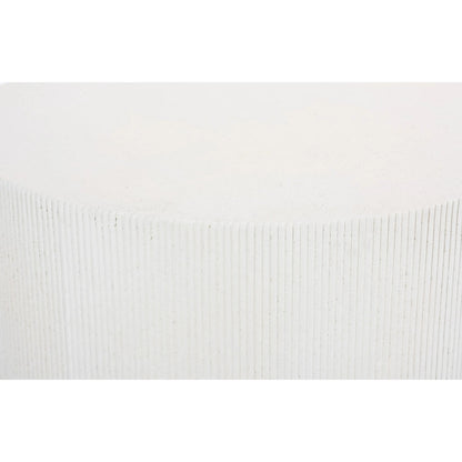 Groovy Coffee Table by Phillips Collection in white stone. Made from resin in a transitional style.