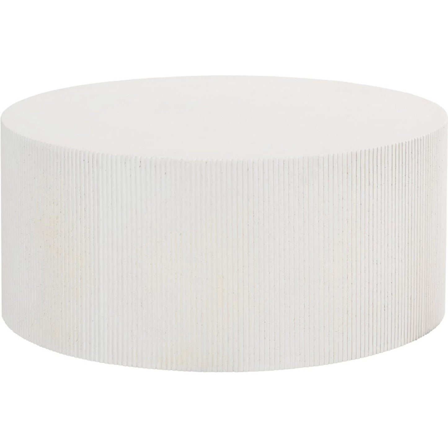 002 SI-2299721 | Primary Silo | Groovy Coffee Table by Phillips Collection in white stone. Made from resin in a transitional style.