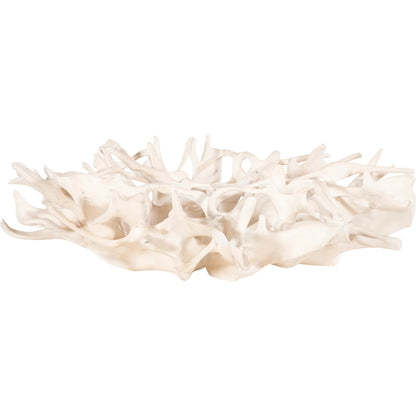 Cast Root Coffee Table by Phillips Collection in faux bleached. Made from resin in a coastal style.