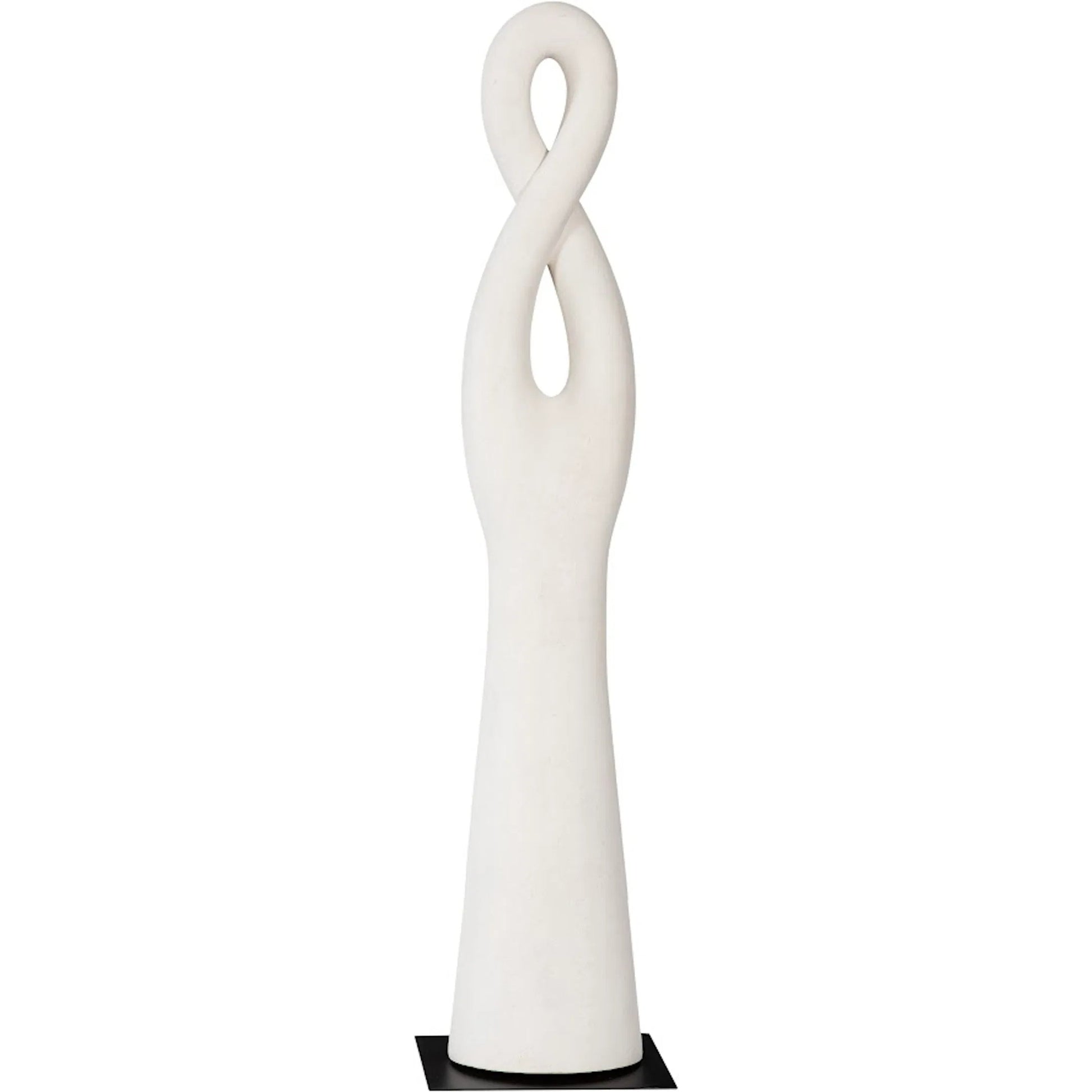 Twisted Sculpture by Phillips Collection in gel coat. Made from resin in a modern style.