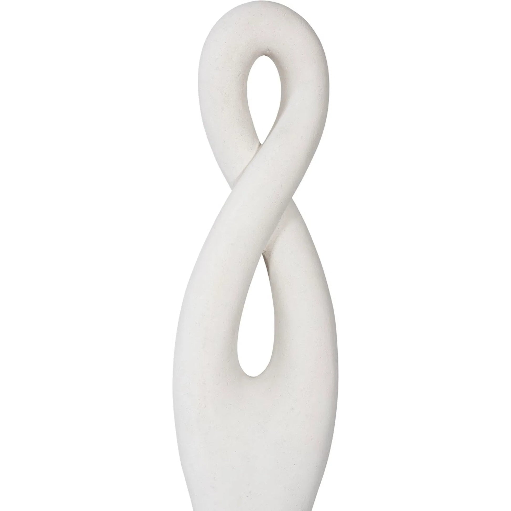 Twisted Sculpture by Phillips Collection in gel coat. Made from resin in a modern style.