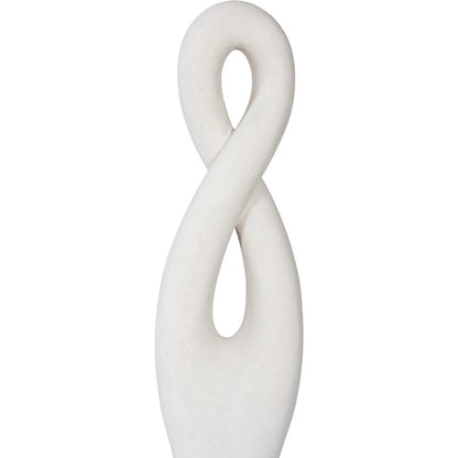 Twisted Sculpture by Phillips Collection in gel coat. Made from resin in a modern style.