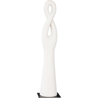 Twisted Sculpture by Phillips Collection in gel coat. Made from resin in a modern style.