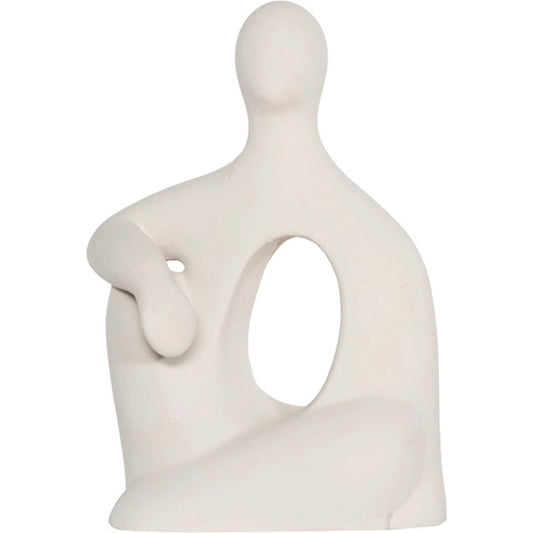 Seated Sculpture by Phillips Collection. Made from resin in a unique style.