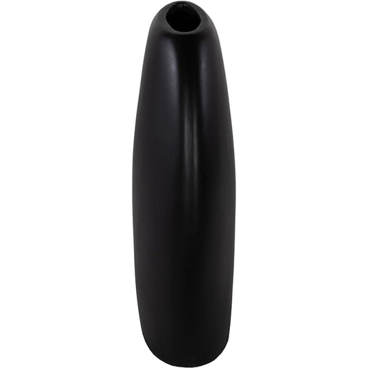 Pod Vase Matte by Phillips Collection in black. Made from resin in a unique style.