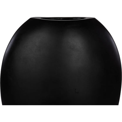Pod Vase Matte by Phillips Collection in black. Made from resin in a modern style.