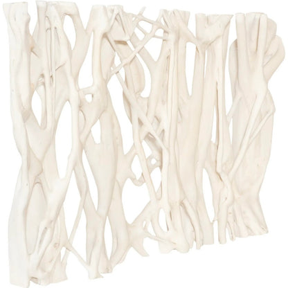 Cast Entwined Rectangular Wall Root by Phillips Collection in off white. Made from resin, stone composite in a modern style.