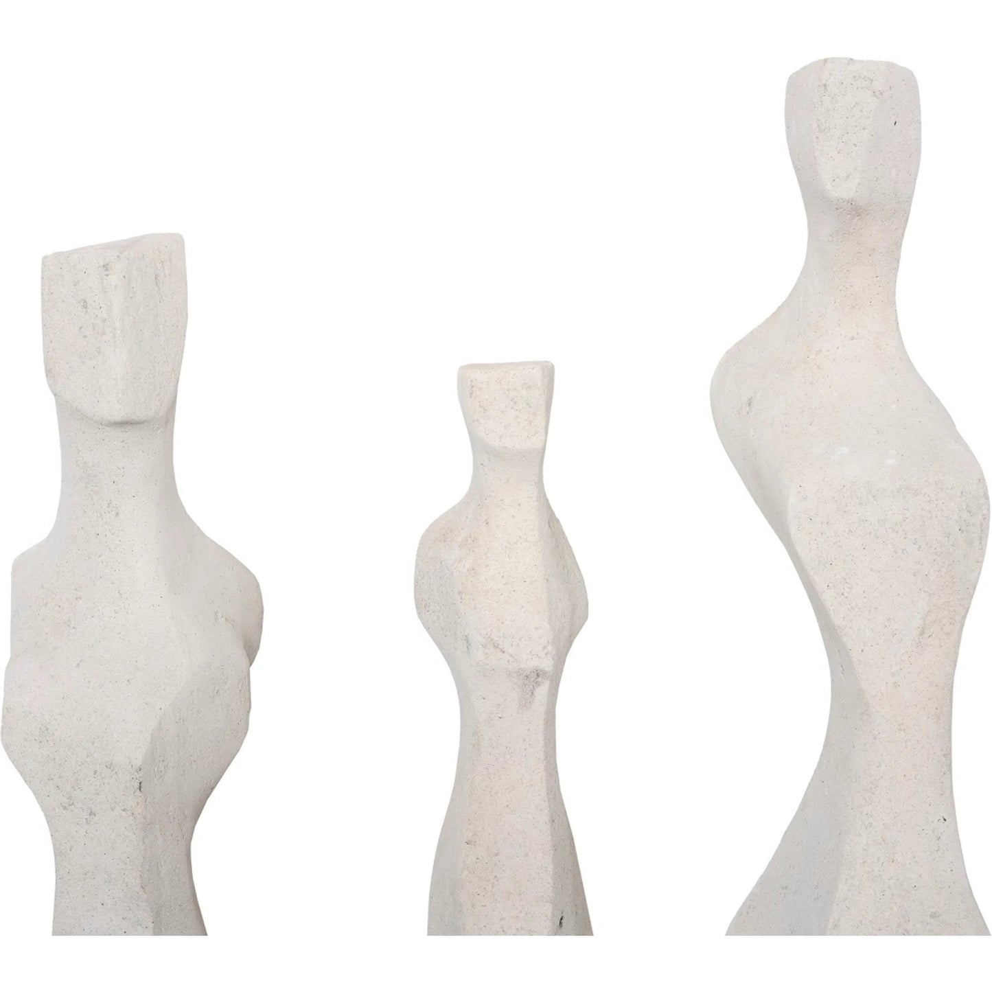003 SI-2299690 | Closeup | Cast Women Wall Art (Set of 3) by Phillips Collection in off white and roman stone. Made from resin in a modern style.