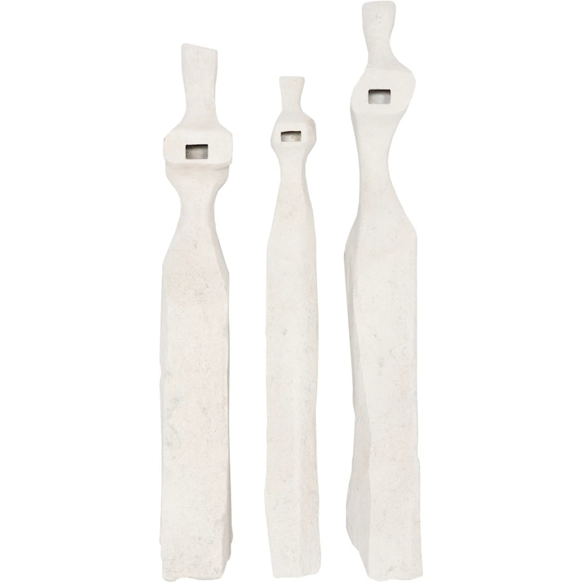 Cast Women Wall Art (Set of 3) by Phillips Collection in off white and roman stone. Made from resin in a modern style.