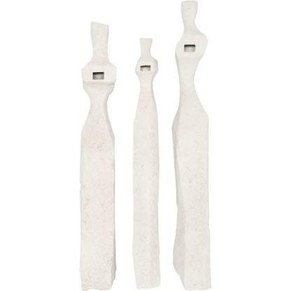 Cast Women Wall Art (Set of 3) by Phillips Collection in off white and roman stone. Made from resin in a modern style.
