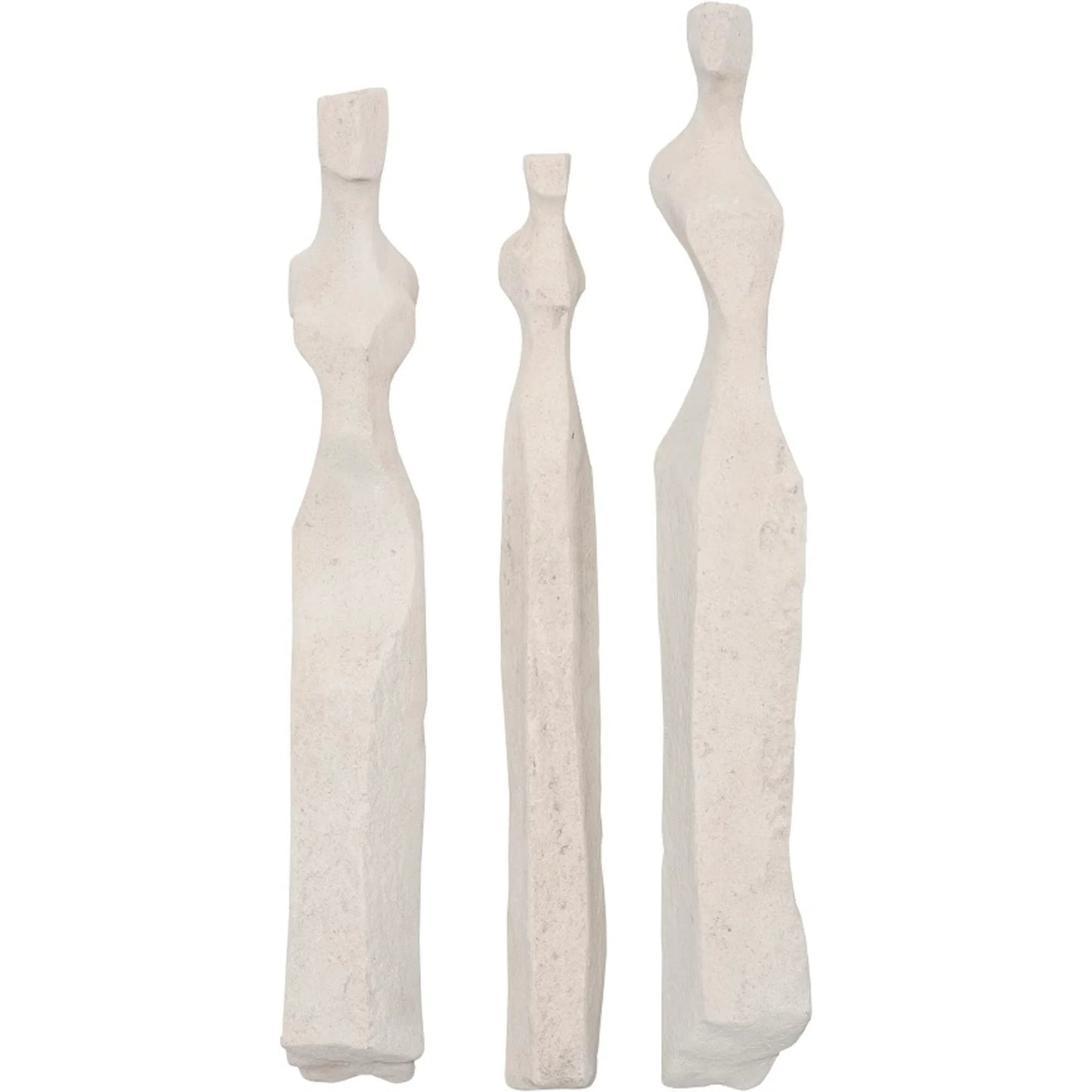 001 SI-2299690 | Primary Silo | Cast Women Wall Art (Set of 3) by Phillips Collection in off white and roman stone. Made from resin in a modern style.