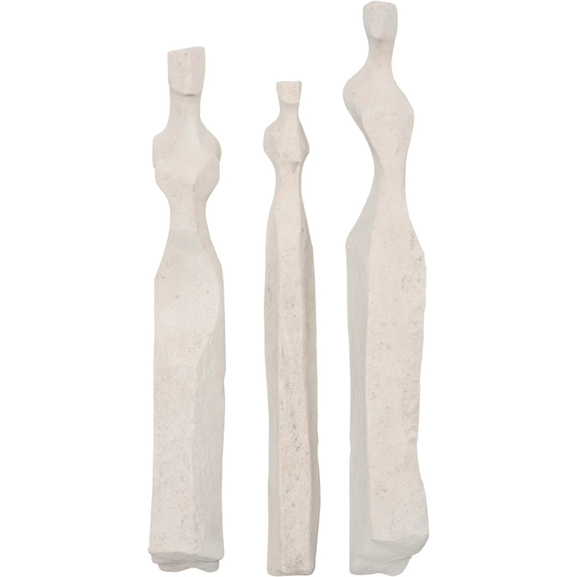 Cast Women Wall Art (Set of 3) by Phillips Collection in off white and roman stone. Made from resin in a modern style.