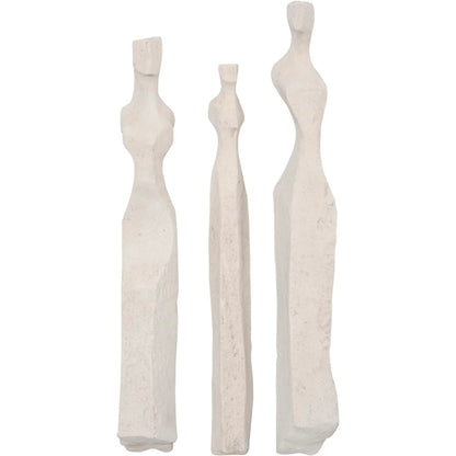 Cast Women Wall Art (Set of 3) by Phillips Collection in off white and roman stone. Made from resin in a modern style.