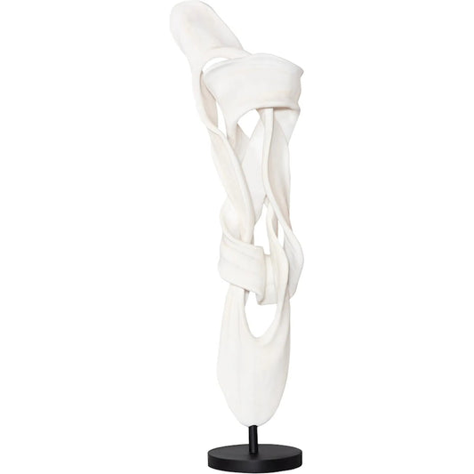 Cast Dancing Sculpture Releve by Phillips Collection in off white, black. Made from resin in a unique style.